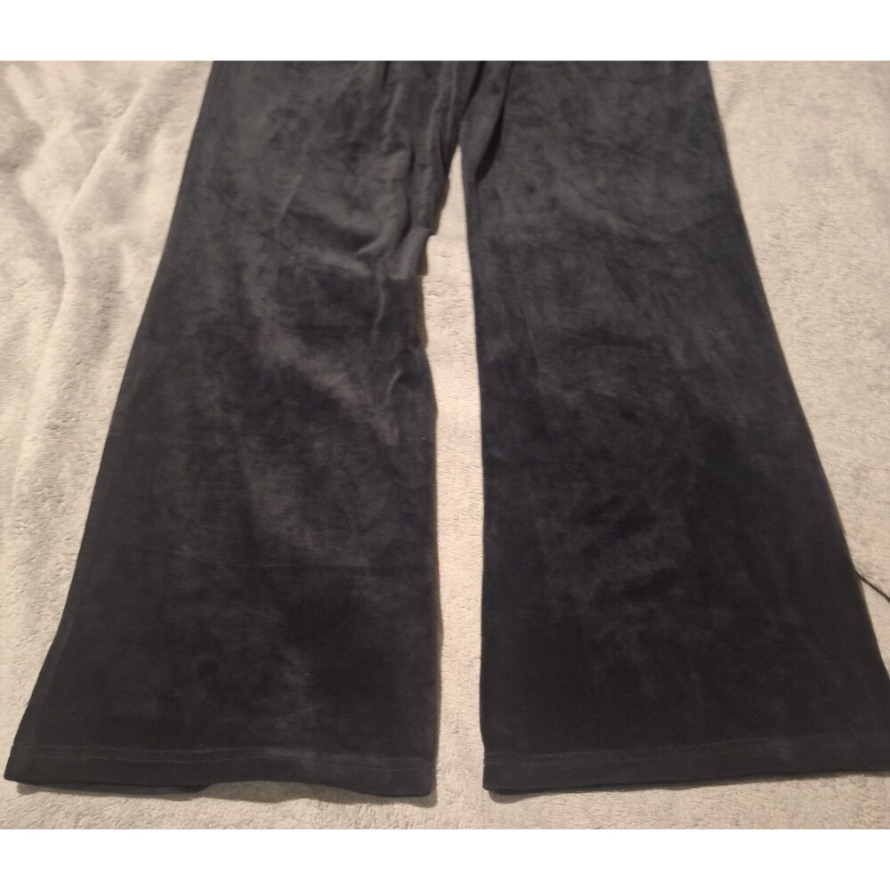 TRUE RELIGION-Velour Women XS Joggers-Black Velvet Sweatpants-Straight Leg - Picture 11 of 11